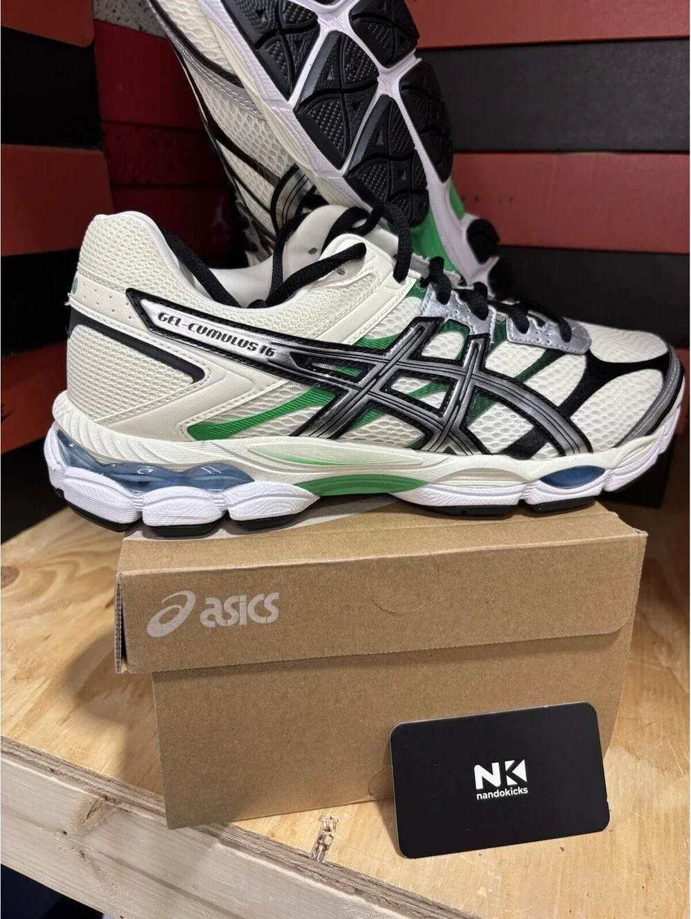 ASICS Gel-Cumulus 16 'Ivory Pure Silver' 1203A888-750 BRAND NEW MENS SIZE 6.5M